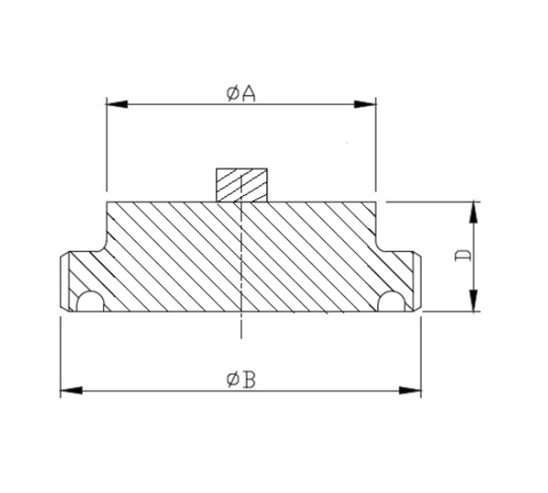 Stainless Steel 316 Tube Fitting BSM Blank - Drawing